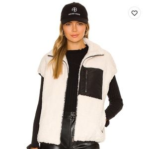 Faux Lamb Vest - Adrienne landau